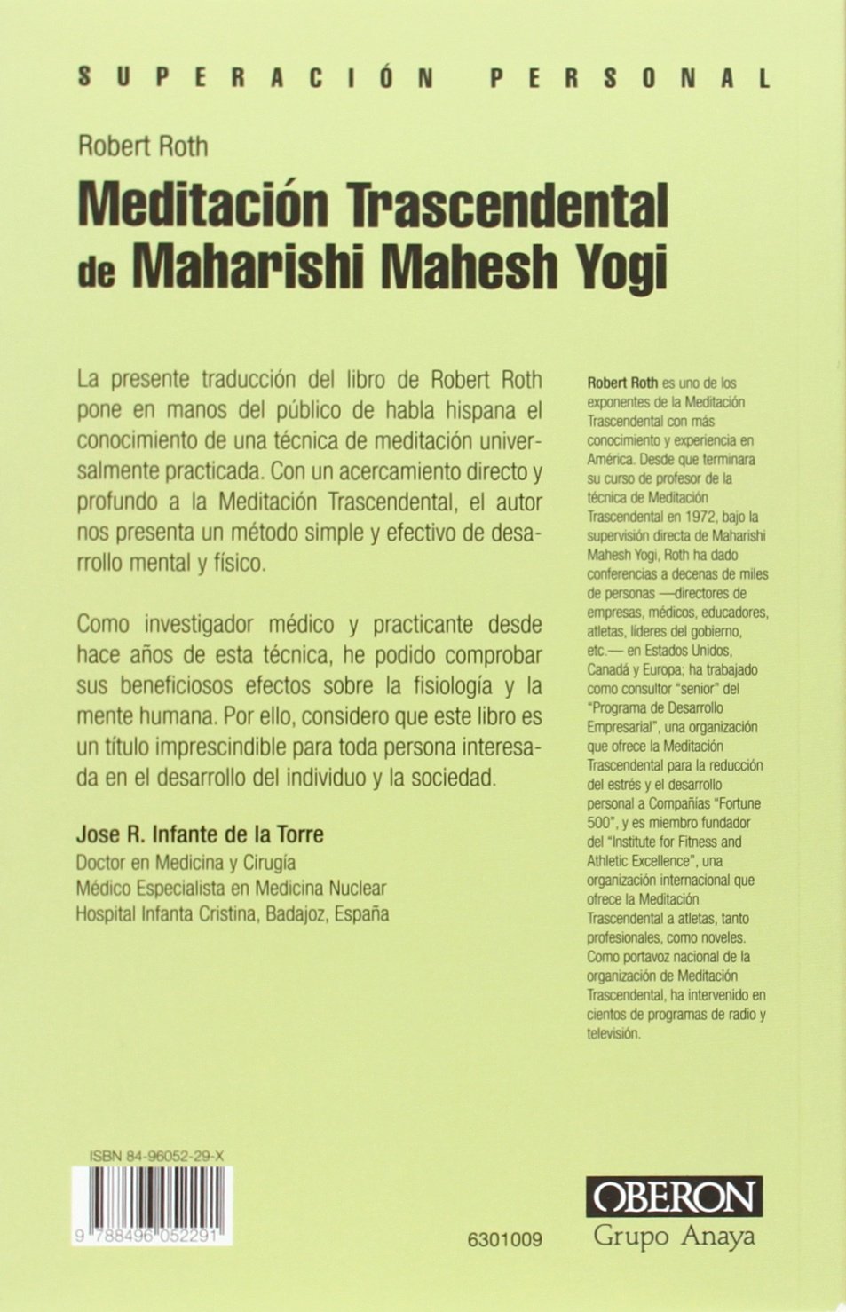 Meditacion trascendental de Maharishi Mahesh Yogi / Maharishi Mahesh Yogi T. M. Transcendental Meditation