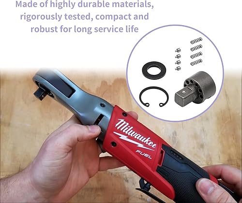 Miniatura 7 de 42-06-1030 Kit de servicio de herramientas eléctricas 38 M12 Yunque de cabeza de trinquete para Milwaukee 2457-20,2457-21,42-06-1025 Yunque de llave