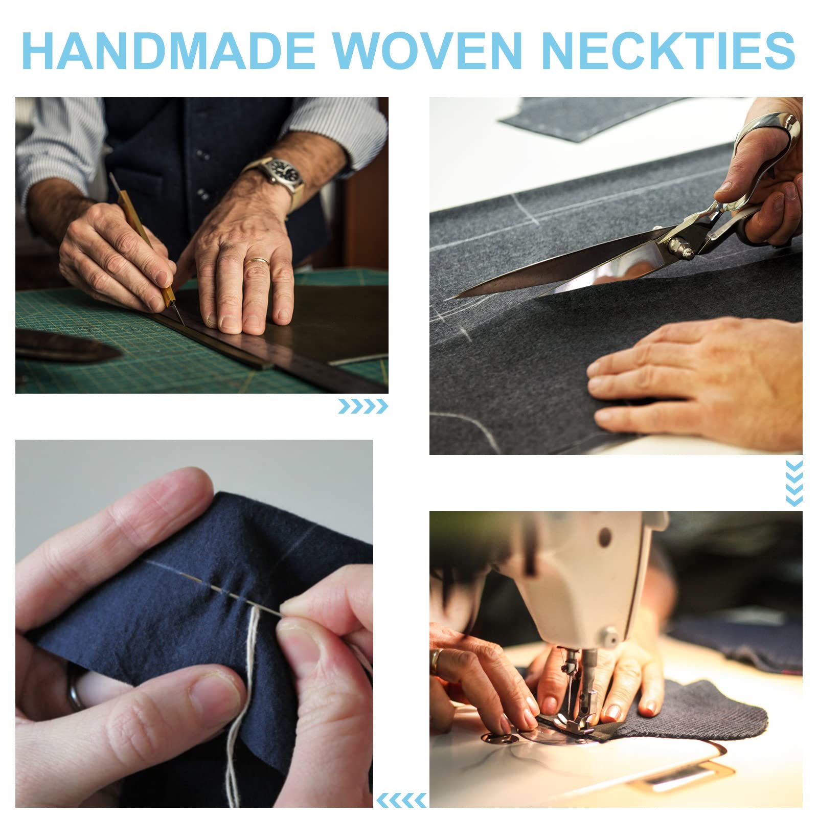 URAQT Cravatta Uomo, Cravatte Slim Uomo Eleganti Neckties, Sottile Tinta Unita Cravatta in Diversi Colori, Cravattino per Lavoro, Festa