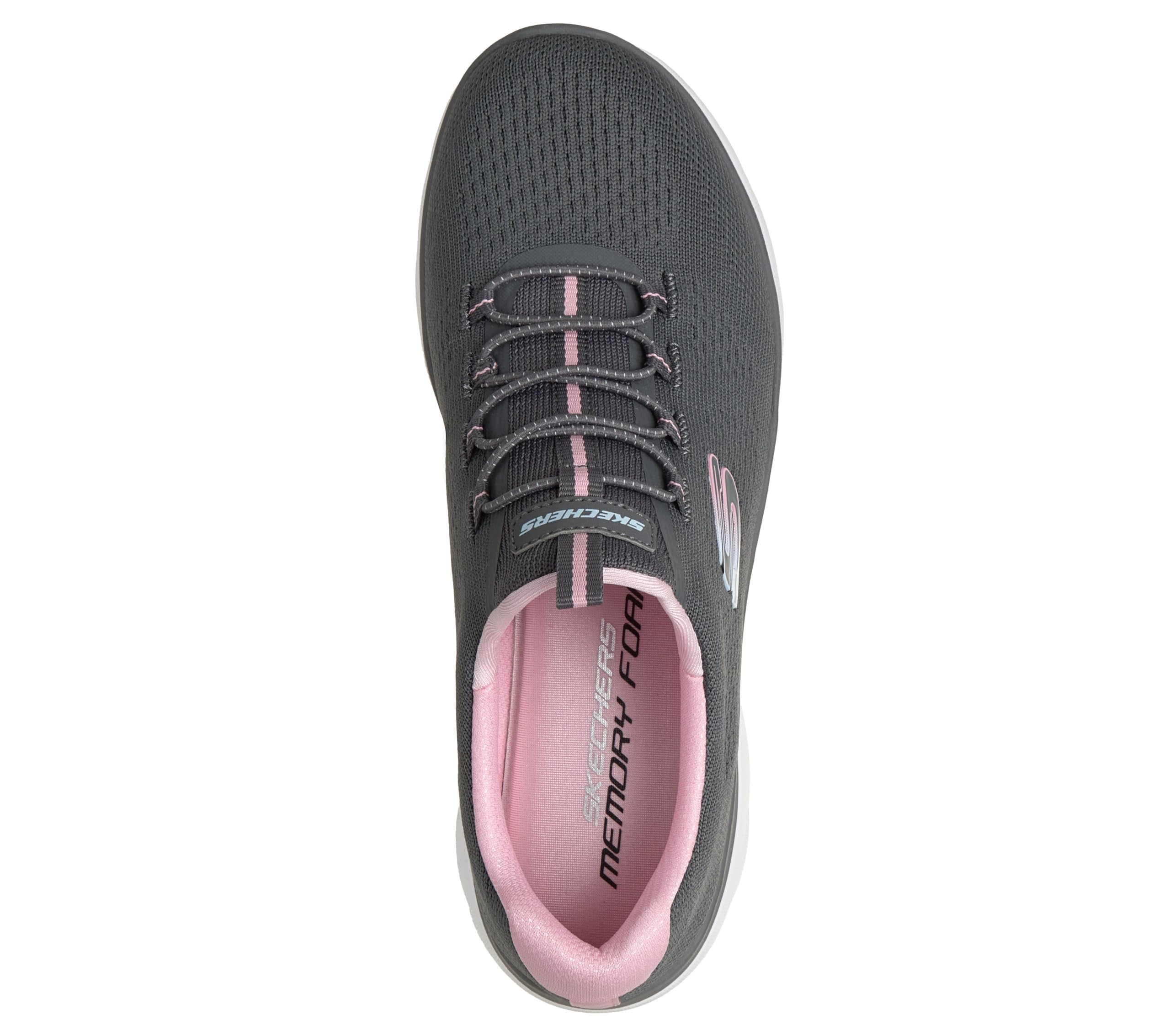 Skechers Summits-Radiant Flow Damen-Sneaker, Charcoal/pink, 35 EU – Ansicht 3