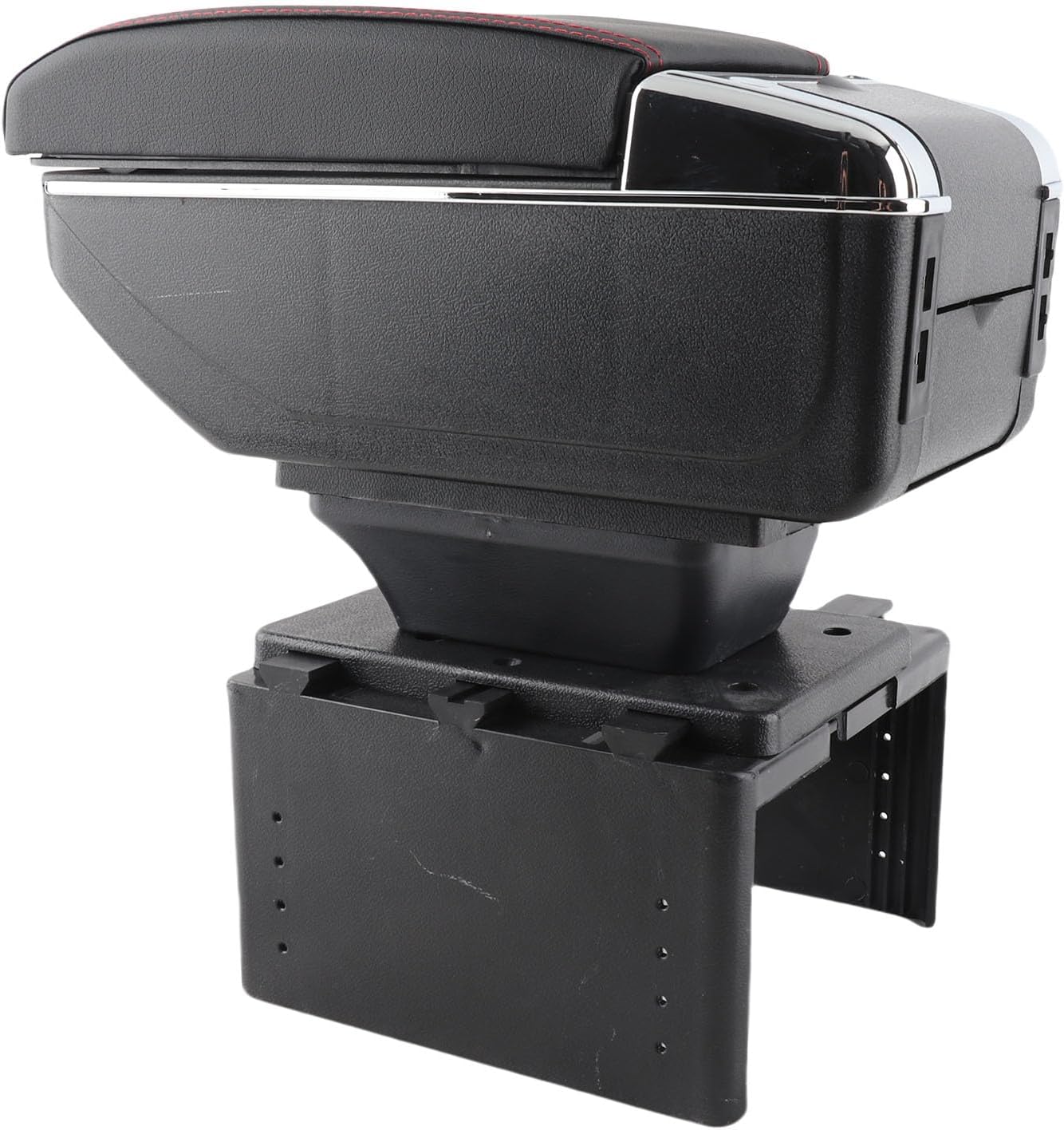 KIMISS Universal Car Center Console Organizer, for Sedans & SUVs, Adjustable Armrest Box with USB Port, Storage Case for Car Interior Accessories