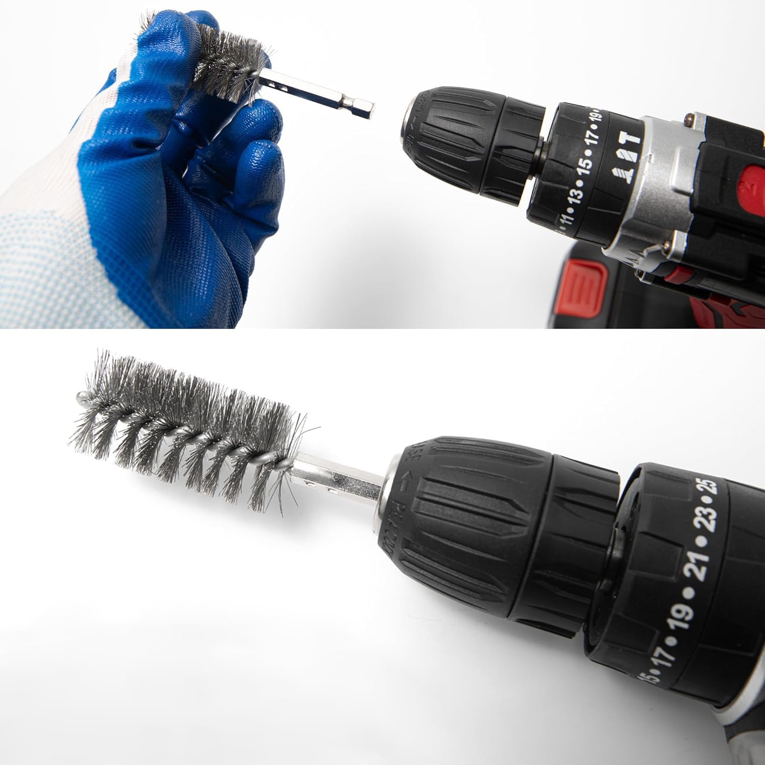 Stainless Steel Wire Bore Brush Set - Rust Removal -6 Stainless Steel Wire Bore Brush Set - Rust Removal -6