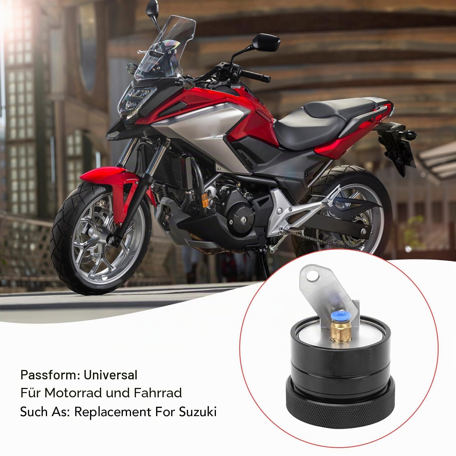 Motorrad Kettenöler Öler, Manuell Gesteuerter Motorrad Kettenöler, Motorrad Ölbecher Teil, Robustes, Langlebiges Motorrad Schmiersystem, Modifiziertes Zubehör, Einfach zu