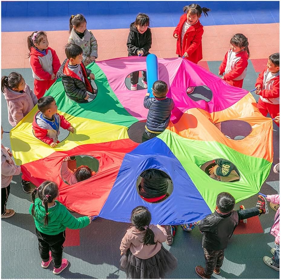 Play Parachute Whack-a-mole Games, School/Company/Party Games, Kids & Adults Agility & Coordination Outdoor Games Parachute Paracaídas(6m/19.6ft)