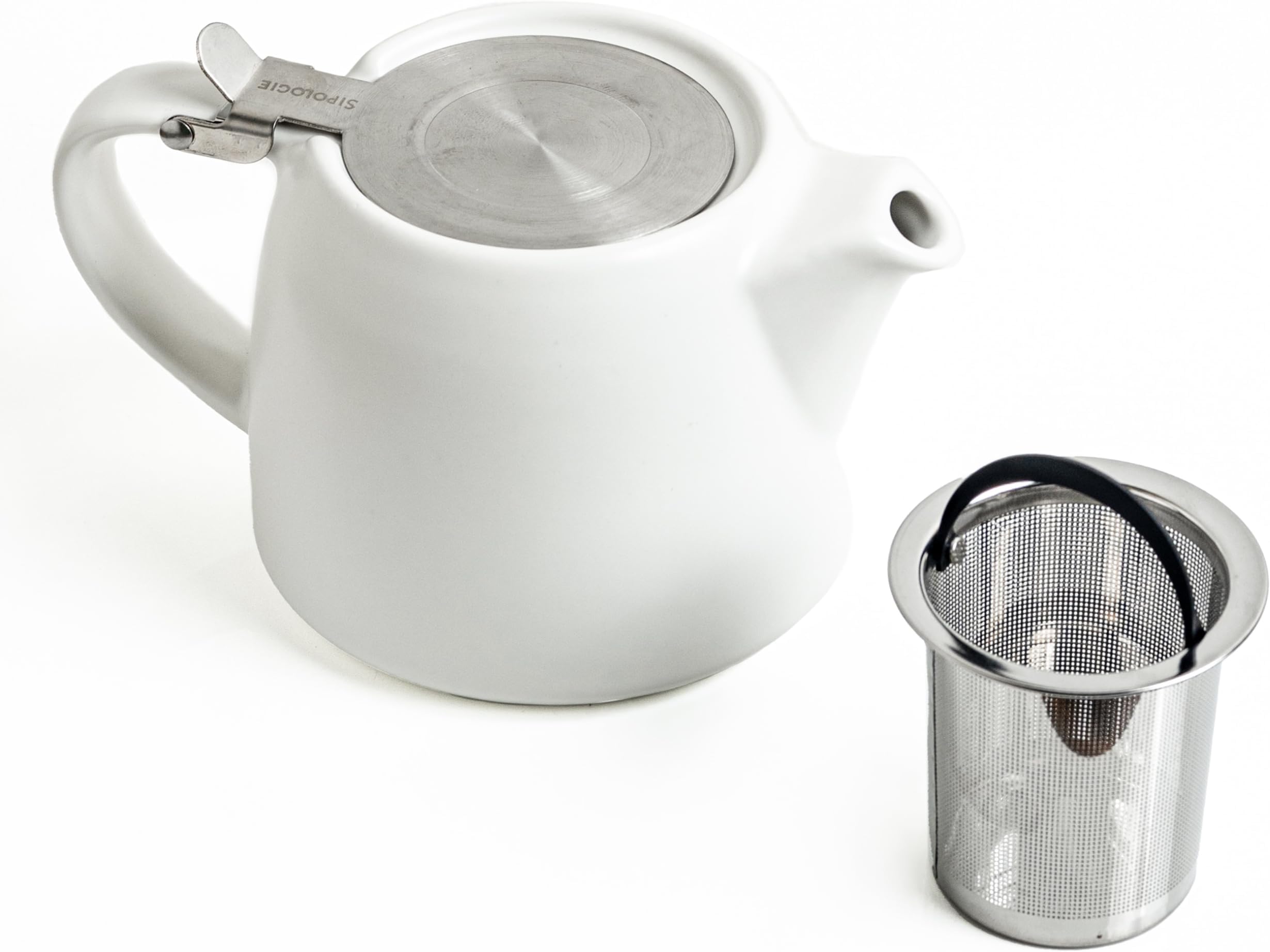 Borosil Stainless Steel Teapot Birch 1500 ml Grey Teapot with