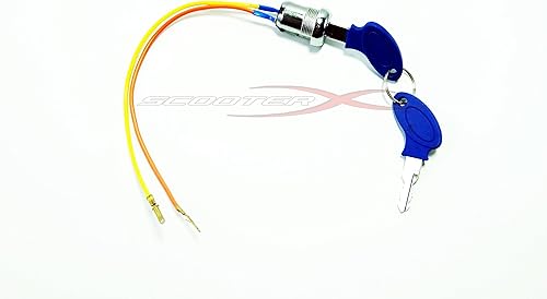 Interruptor de encendido de 2 cables con 2 teclas, se adapta a muchos scooters de gas y eléctrico, Go Kart y bicicletas de bolsillo 1101