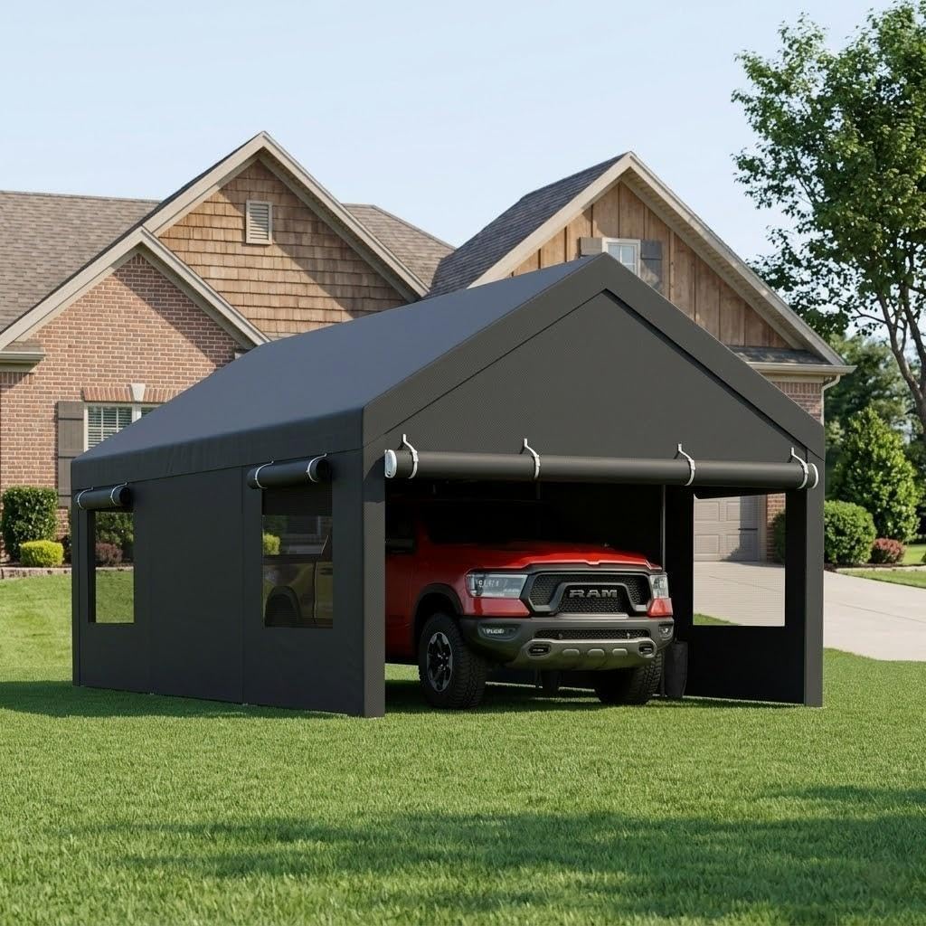 12x20 Heavy-Duty Portable Carport Canopy
