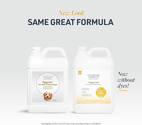 Vista 31 de Veterinary Formula Smart Coat Complex - Champú concentrado para perros sucios de triple fuerza, 17 onzas líquidas, DirtRepel Tech limpia perros