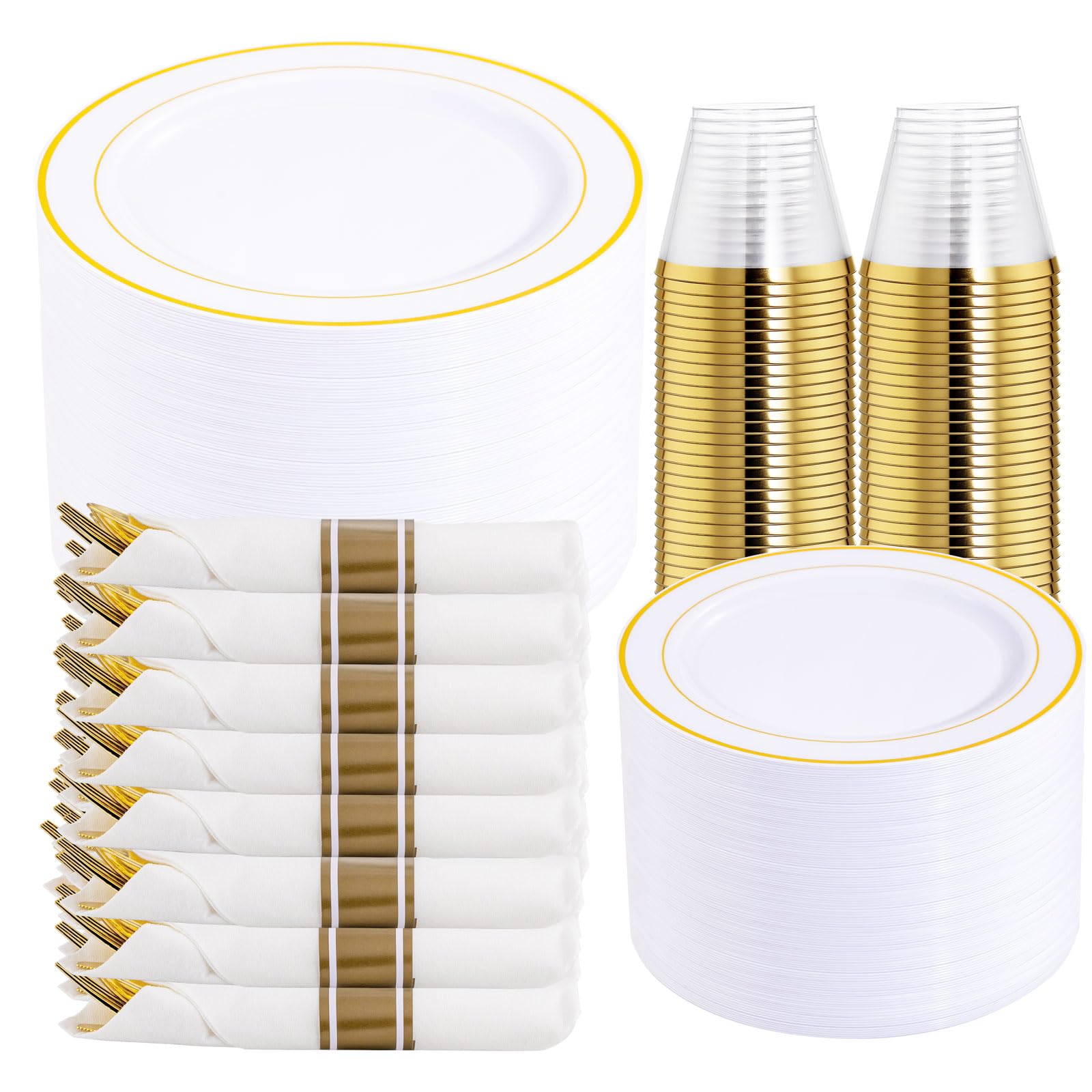 DaYammi Gold Dinnerware Set - 350 Piece -1