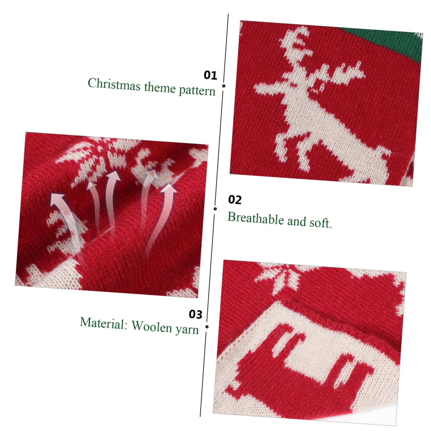 SOIMISS 4pièces Écharpe Avec Motif De Pour Accessoire Hiver Unisexe Pour Adultes Et Garçon Fille Écharpe Chaude Pour