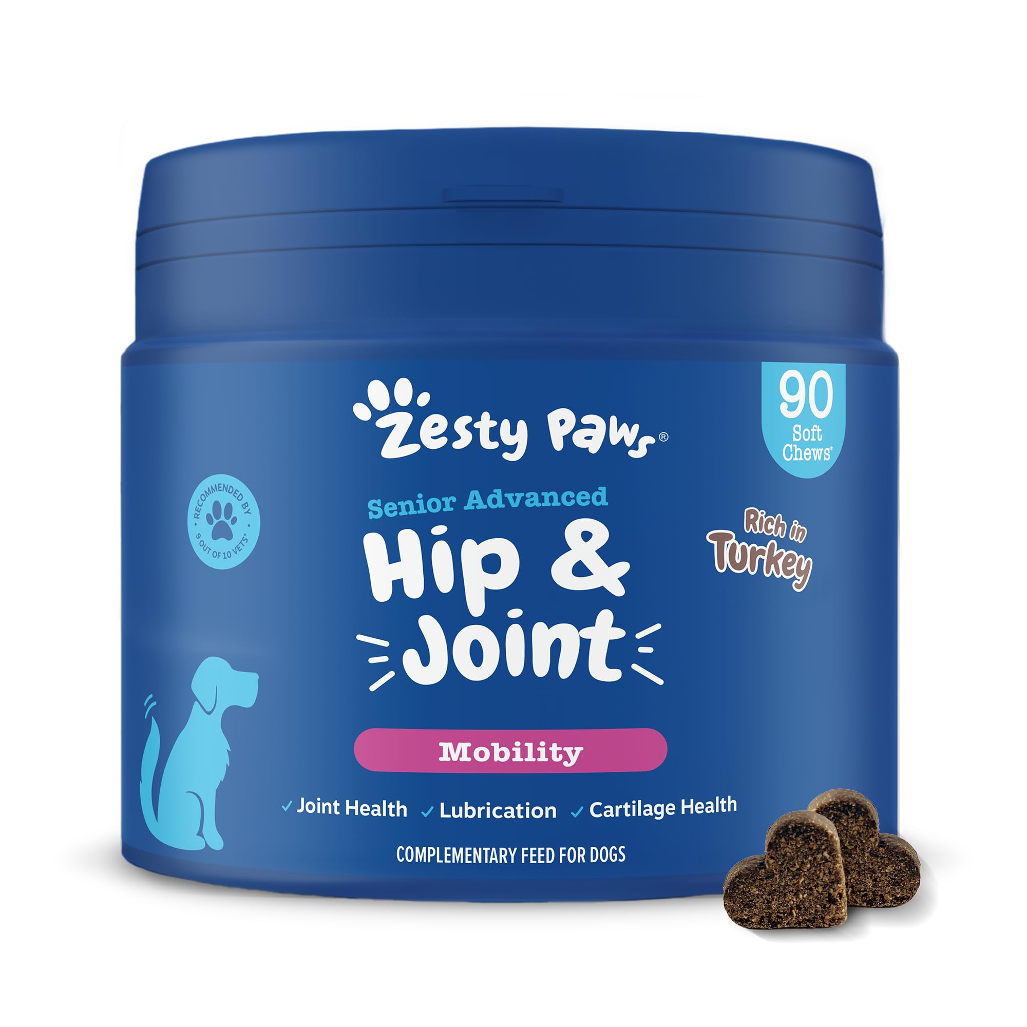 Zesty Paws Senior Advanced Hip and Joint Chews Senior Dog Joint