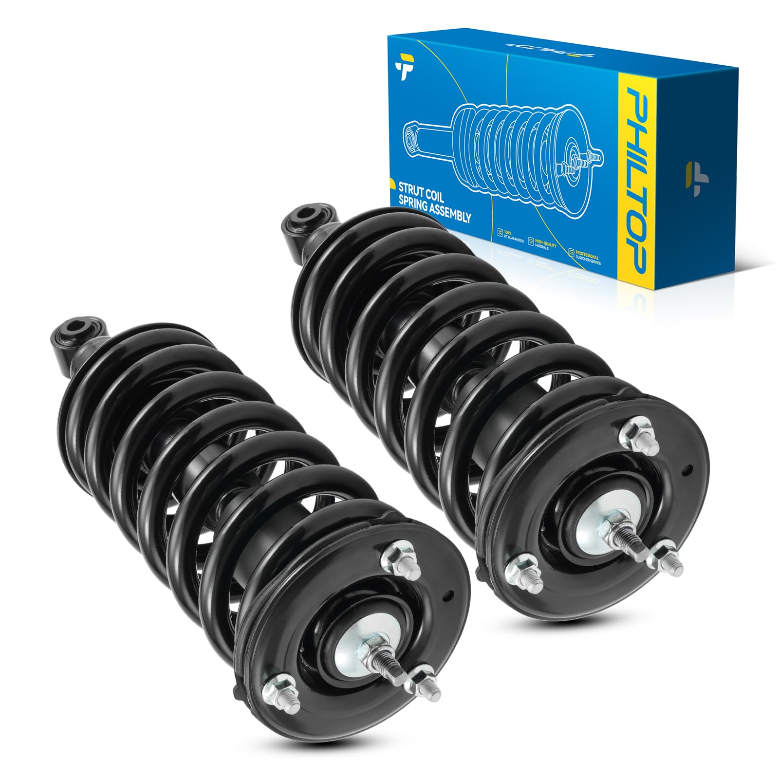 PHILTOP Front Strut Shock Absorber Coil Spring for TITAN