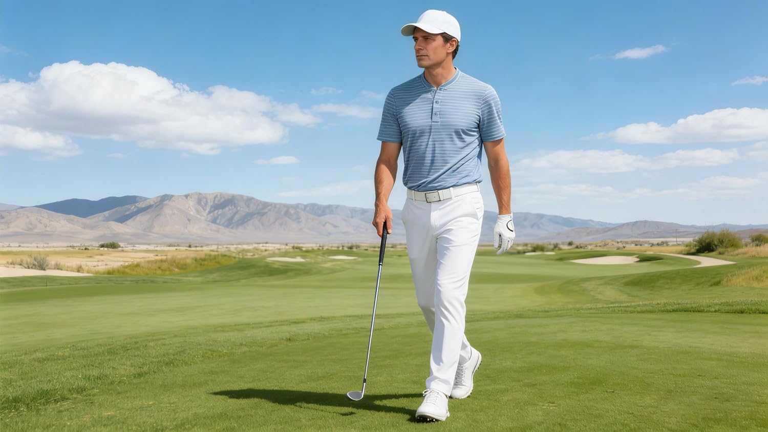 TAPULCO Collarless Golf Shirts for Men Quick Dry Color Block Breathable Soft Athletic Casual Daily T-Shirts