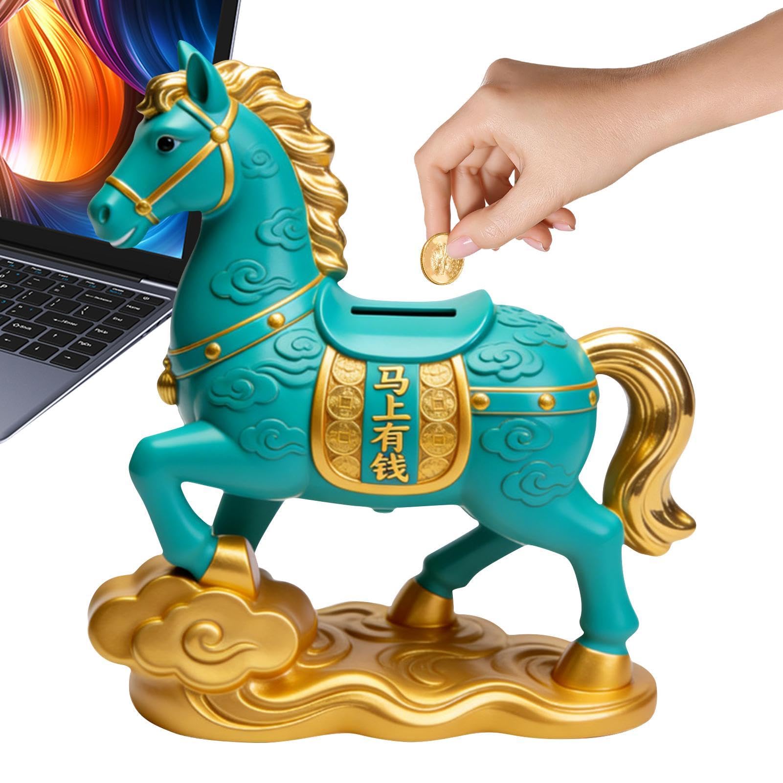 Figurine cheval en résine, le cadeau utile pour motiver les économies des enfants