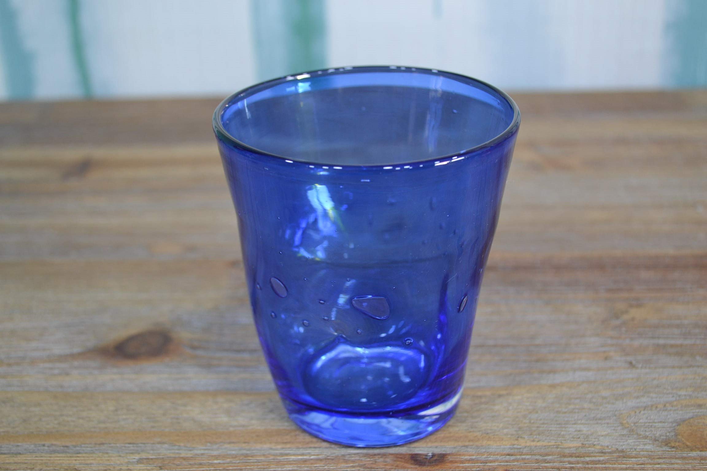 ONLYLUX Set mit 6 Gläsern Eolo, gemischte Farben, Höhe 10 cm.