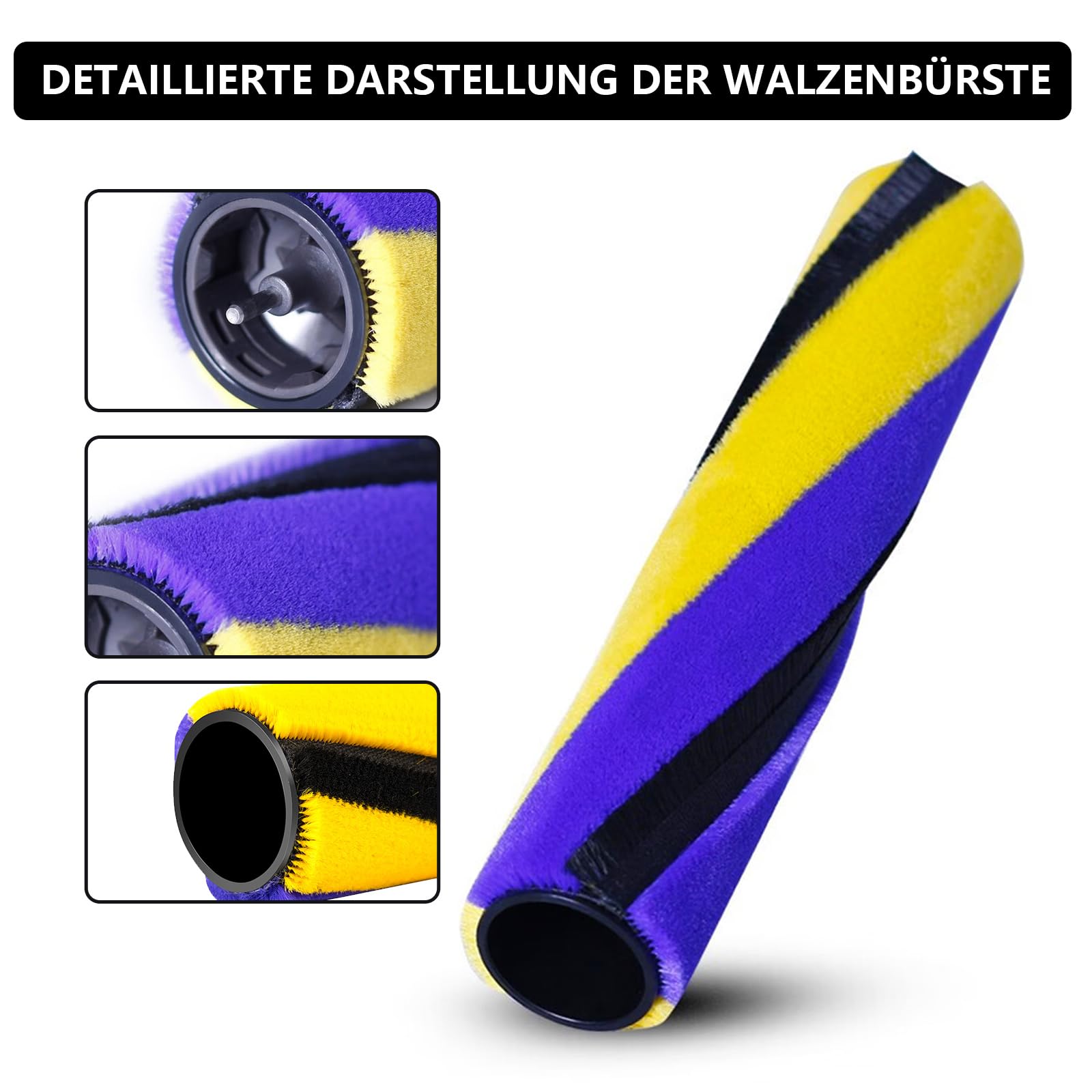 Für Dyson V15/V15s Detect/Gen5/V12 Slim – Weiche Fluffy-Bodenbürstenrolle (Fluffy-Bürste) für den weichen optischen Reinigungskopf – Nr. 971634-01