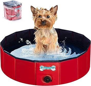 Amazon キッズ ペットプール バスタブ 折りたたみ 持ち運び便利 Pvc複合素材 水抜き栓付き 屋内屋外用 子ども 猫 小型犬に適用 S 直径80cm 高さcm V Hanver バスグッズ 通販