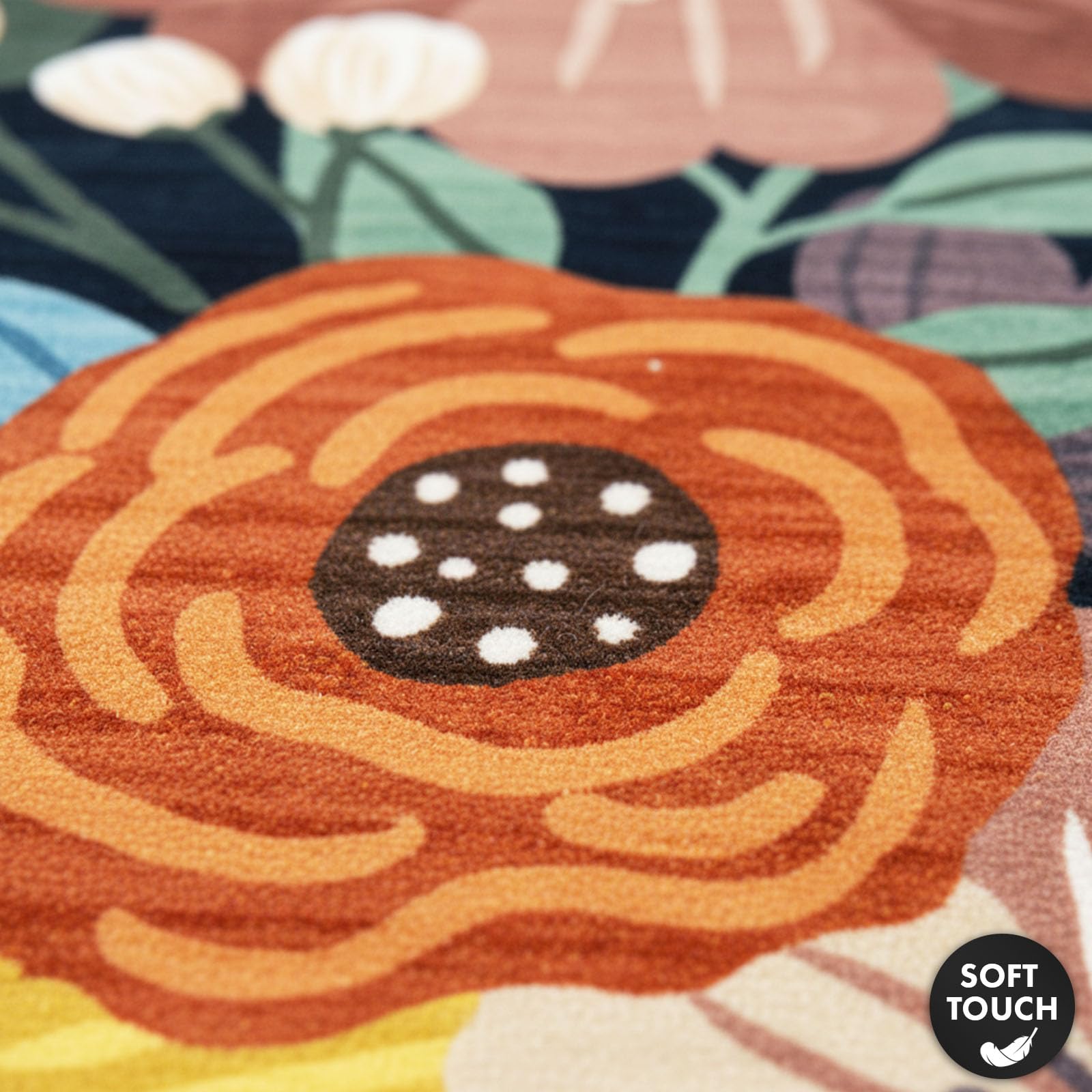KARAT Tapis pour Salon, Tropica 160×230 cm – Motif Floral Tropical Coloré – Antidérapant avec Dos en Gel, Résistant et Facile d’Entretien – Polyamide Durable pour Salon, Chambre ou Entrée