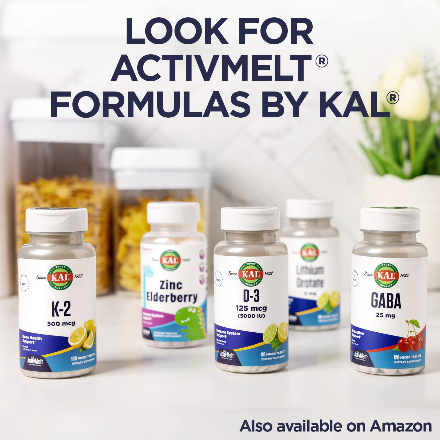 KAL Calcium Vitamin D-3 ActivMix, Powder Calcium Supplement, Bioavailable Calcium Lactate and Gluconate, Bone Health Support, Unflavored, Non-GMO, Gluten Free, 60-Day Guarantee, 31 Servings, 10.9 oz — Amazon image 6