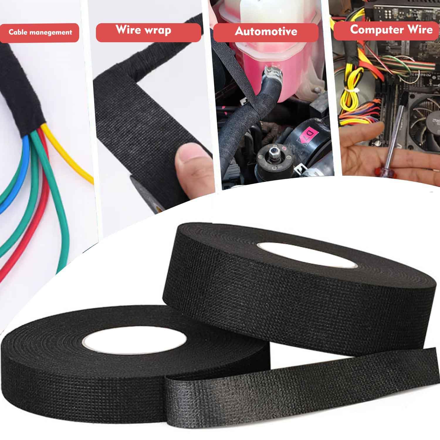 Nastro Isolante Nero 4 Pezzi - 19mm E 15mm X 15m Per Cablaggi Auto E Casa - Foto 7