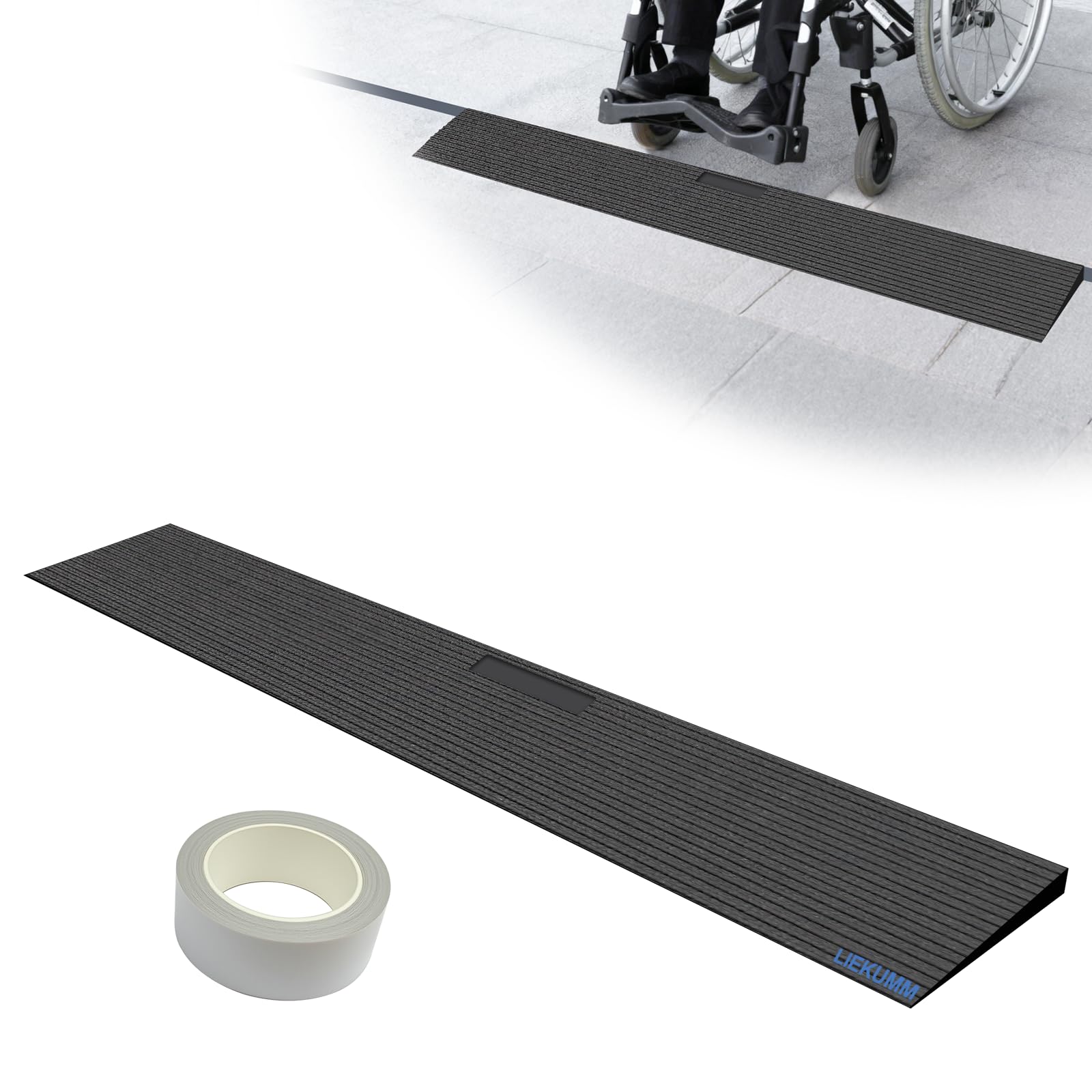 Amazon.co.jp: LIEKUMM 段差解消スロープ 高さ1.5cm 耐荷重1500kg