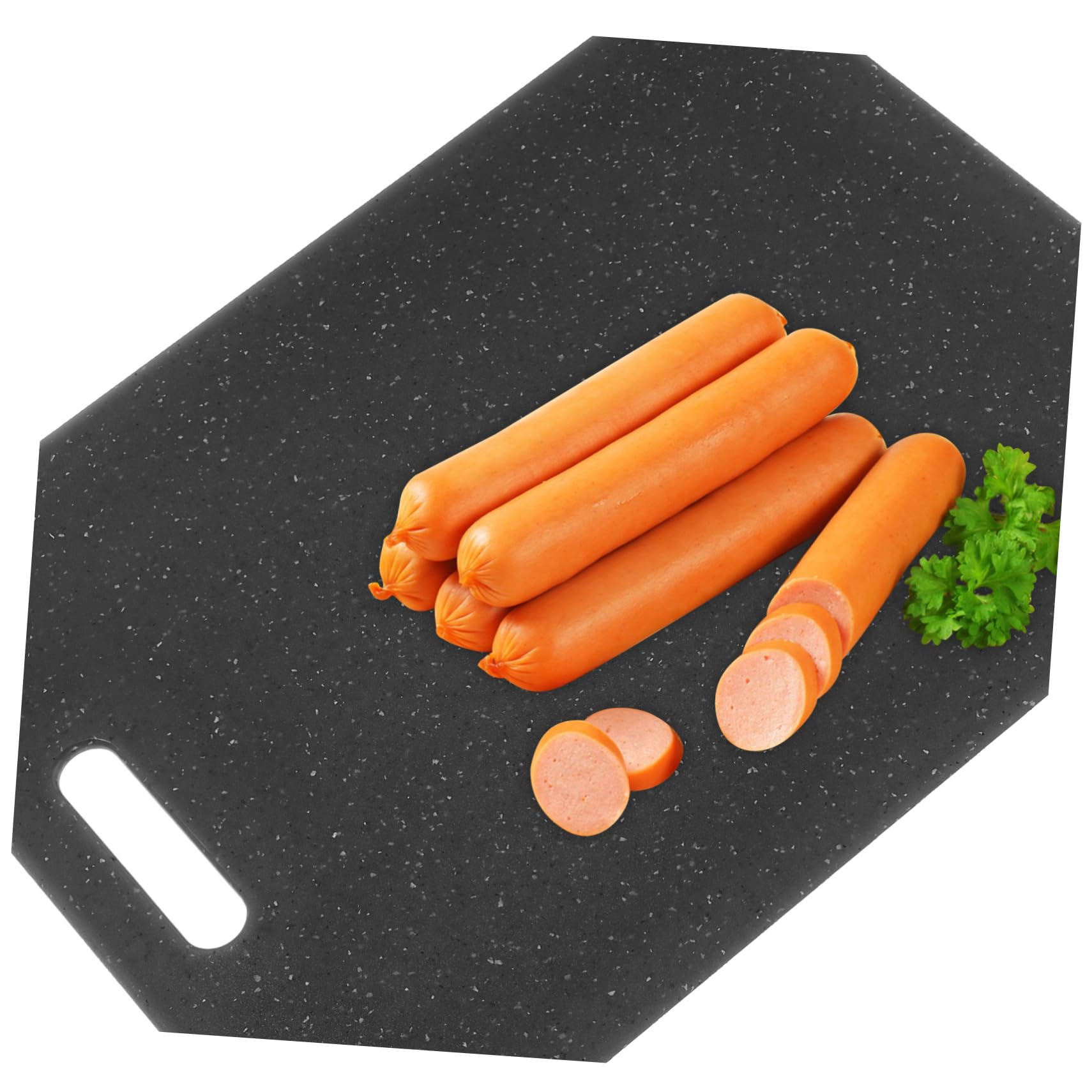 Taglieri da Cucina in Plastica Rigidi Nero 3 Pezzi Tagliere Antiscivolo per Frutta Verdure e Carne Utensili da Cucina Resistenti e Riutilizzabili