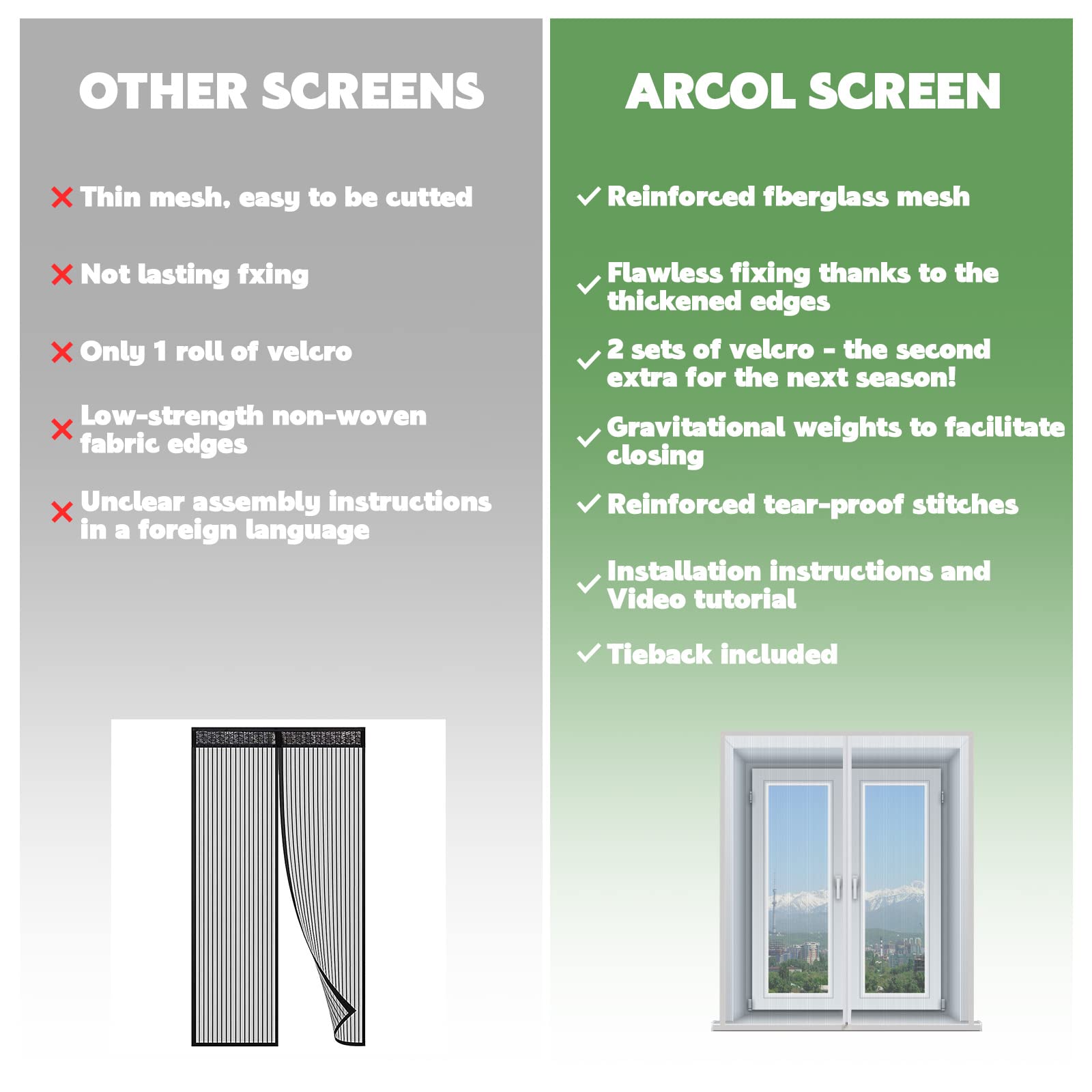 Zanzariera Magnetica Per Porte 100x120 Cm - Anti Insetti E Gatti, Facile Installazione - Foto 9