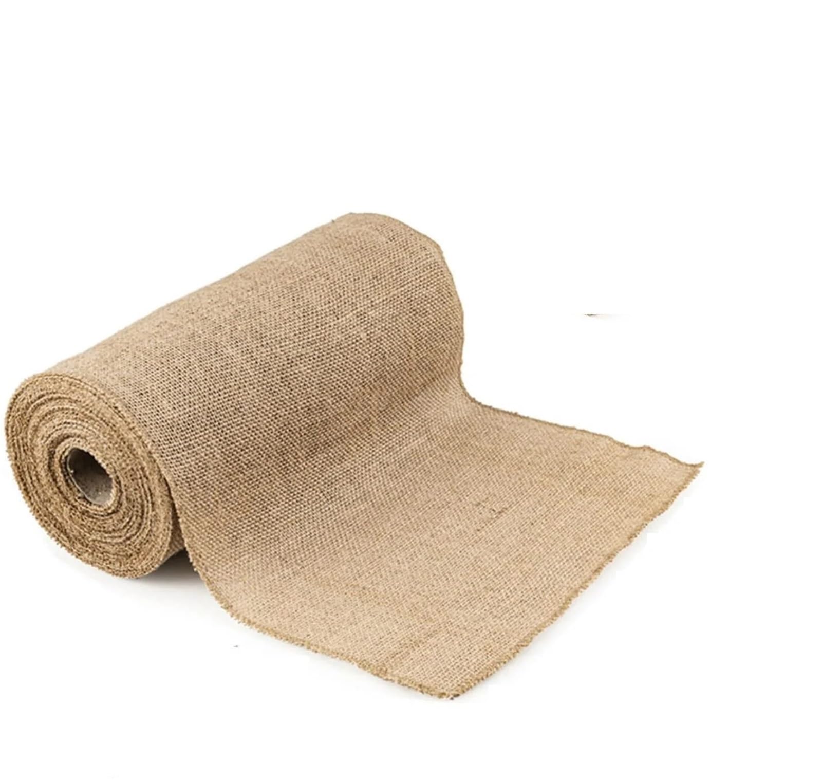 Natural Burlap Fabric Roll，30cm Width Jute Linen Vintage Table Runner Rustic Khaki Party Country Wedding Decoration Home Chair Decor(30x200cm)