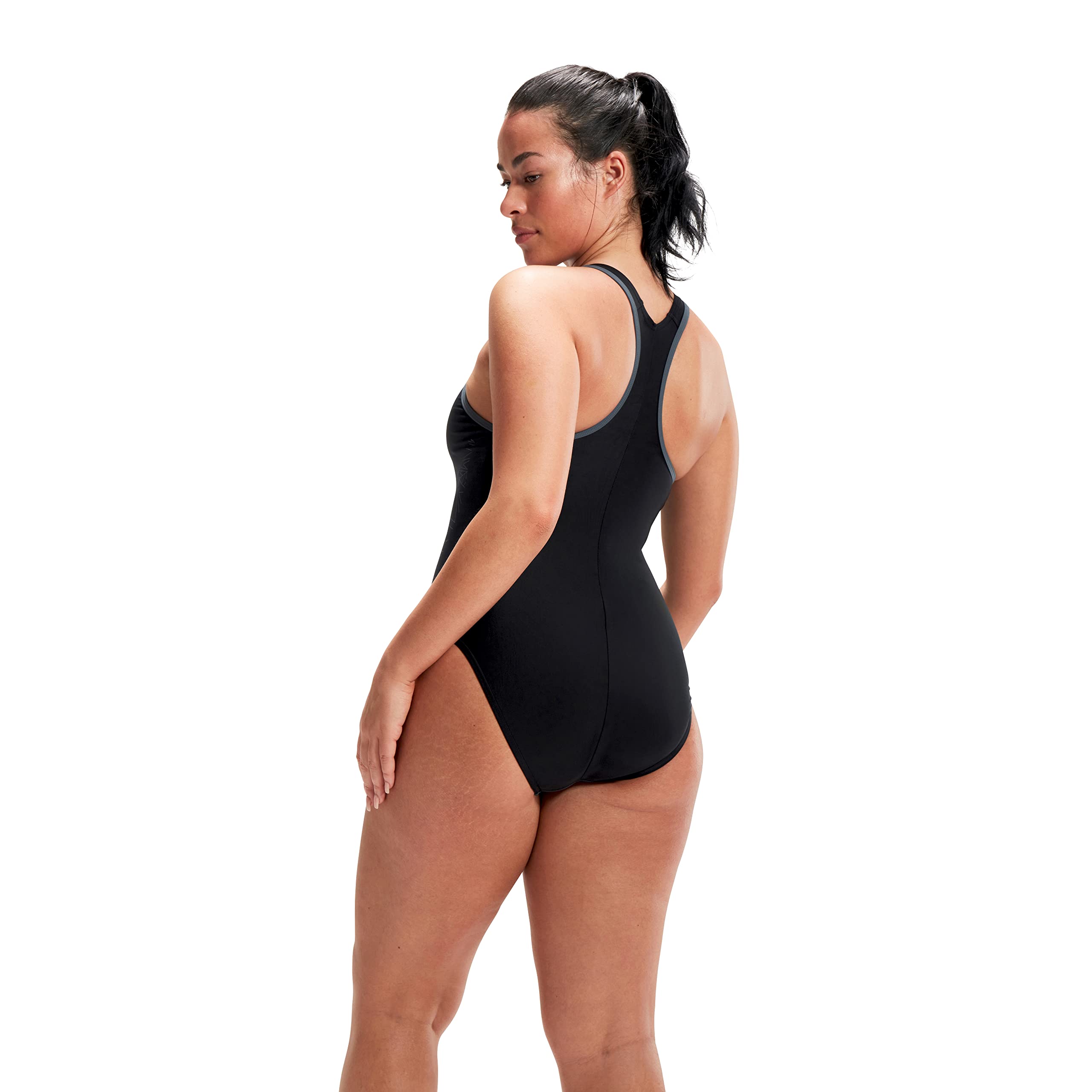 Speedo Damen Hyperboom Placement Racerback Schwimmanzug (1er Pack)