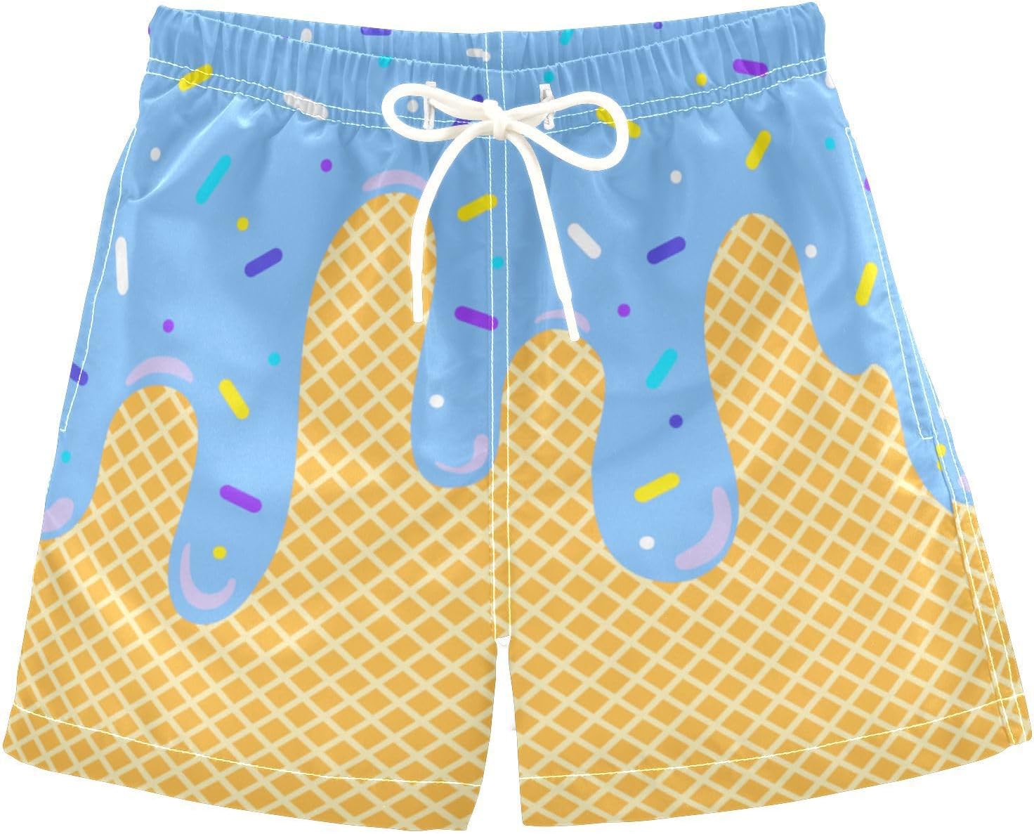 Boys Swim Trunks Toddler Swimsuit Beach Shorts with Mesh Lining