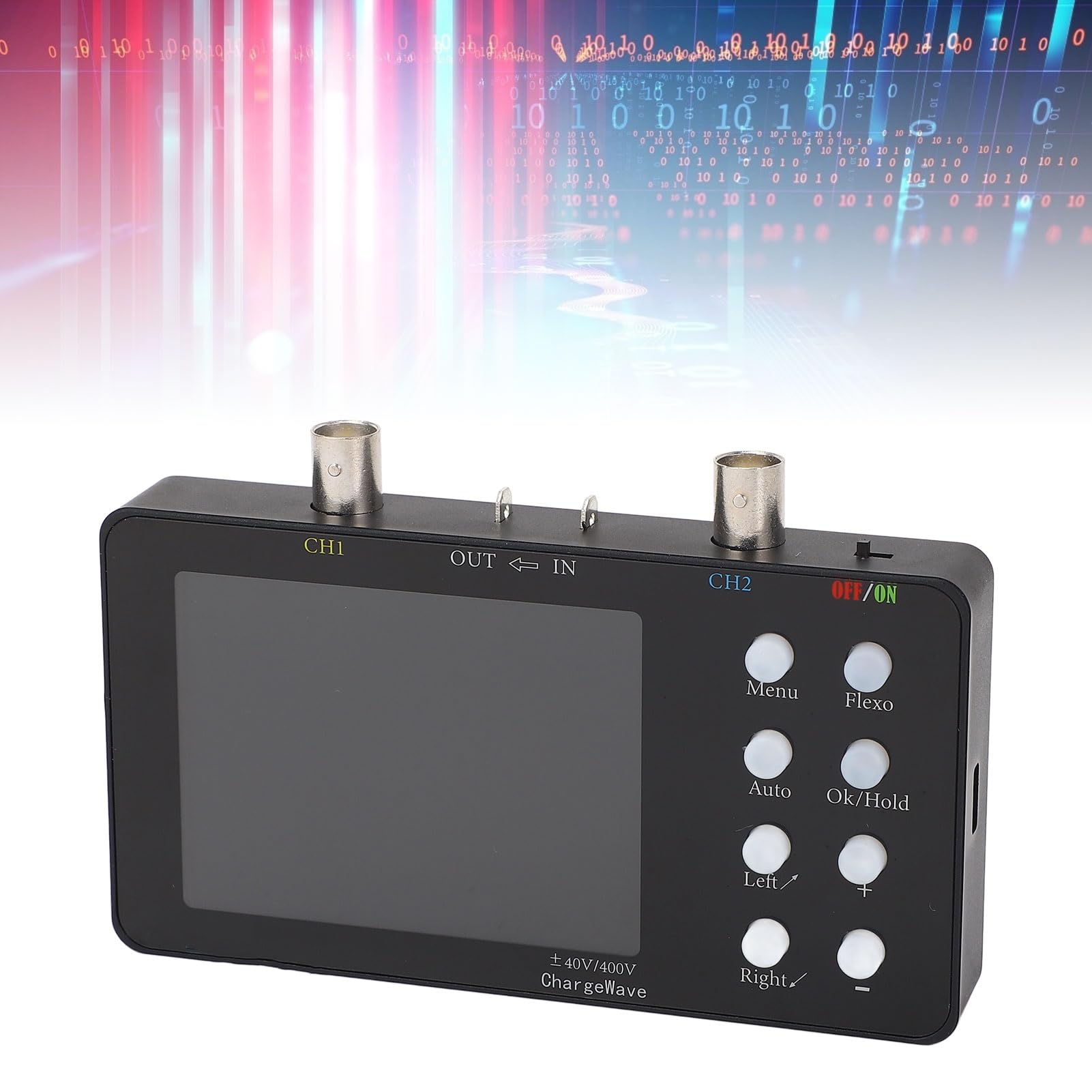 Greensen Lcd Display 2 Canali Oscilloscopio Portatile Per Auto, Oscilloscopio Digitale Con Profondità Di Memoria 20K E Area Campione, Strumento Di Misura Per Progetti Elettronici Con Support