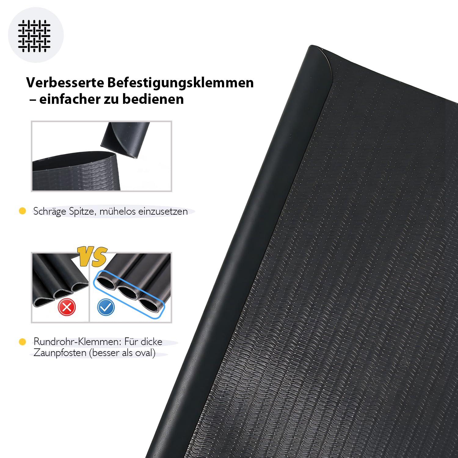 Sekey PVC Sichtschutzstreifen für Doppelstabmatten 35m x 19cm - 26 Befestigungsclips, Doppelstabmattenzaun Sichtschutz, Anti-UV Wetterfest Stabmattenzaun Windschutz für Garten, Anthrazit