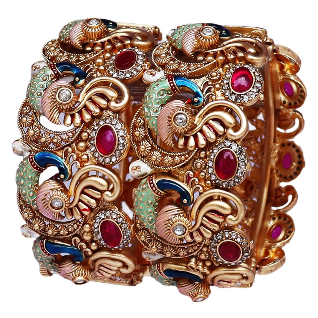 See full amazon price history chart for TAJ BRIDAL STORE Rajwadi Kada Peacock Design Metal Bangles Pair TAJ BRIDAL STORE Rajwadi Kada Peacock Design Metal Bangles Pair (B0D35T6947) Amazon Price History, Amazon Price Tracker