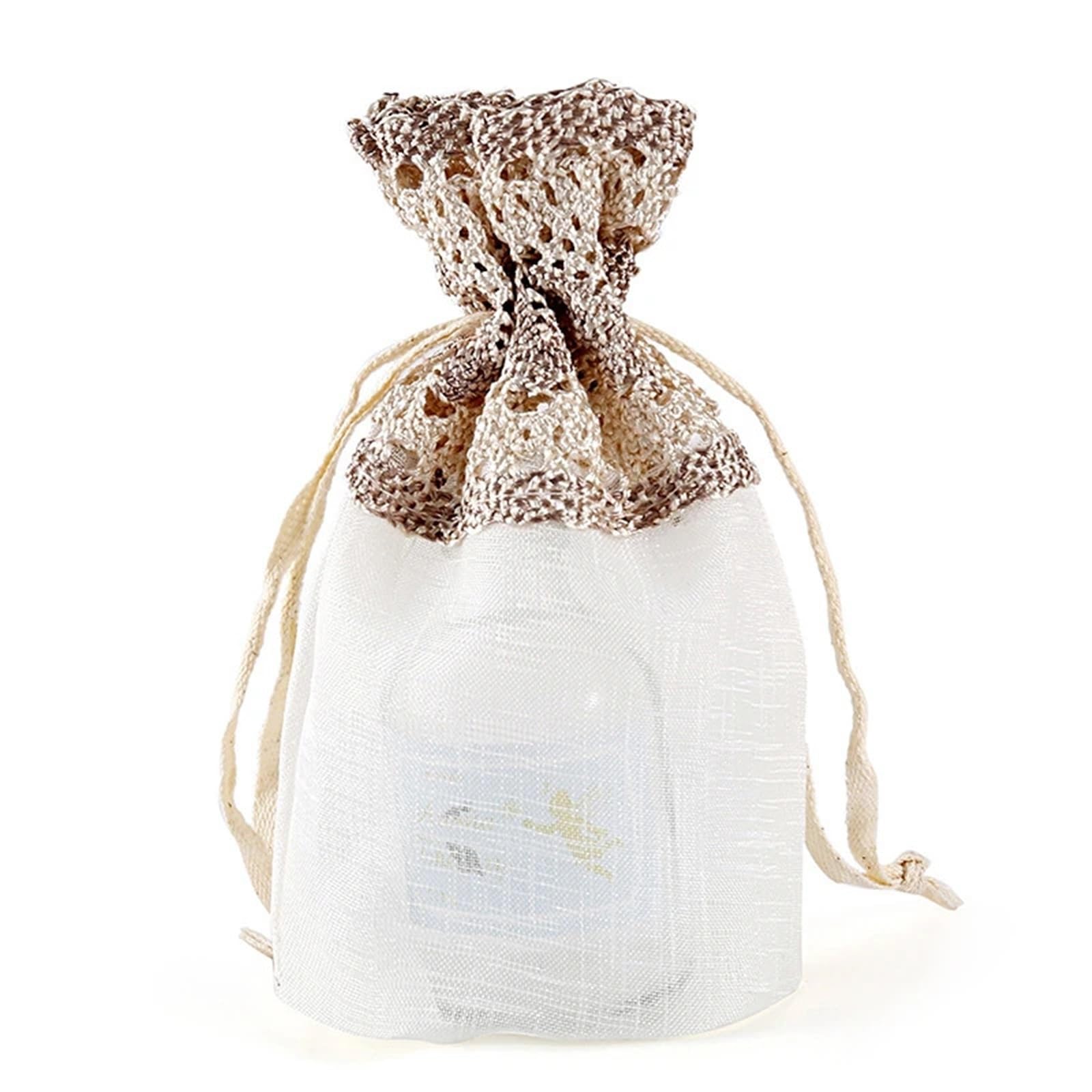 Pochette bijoux 10x14cm sachet bonbon mariage transparent lot de 30 pièces