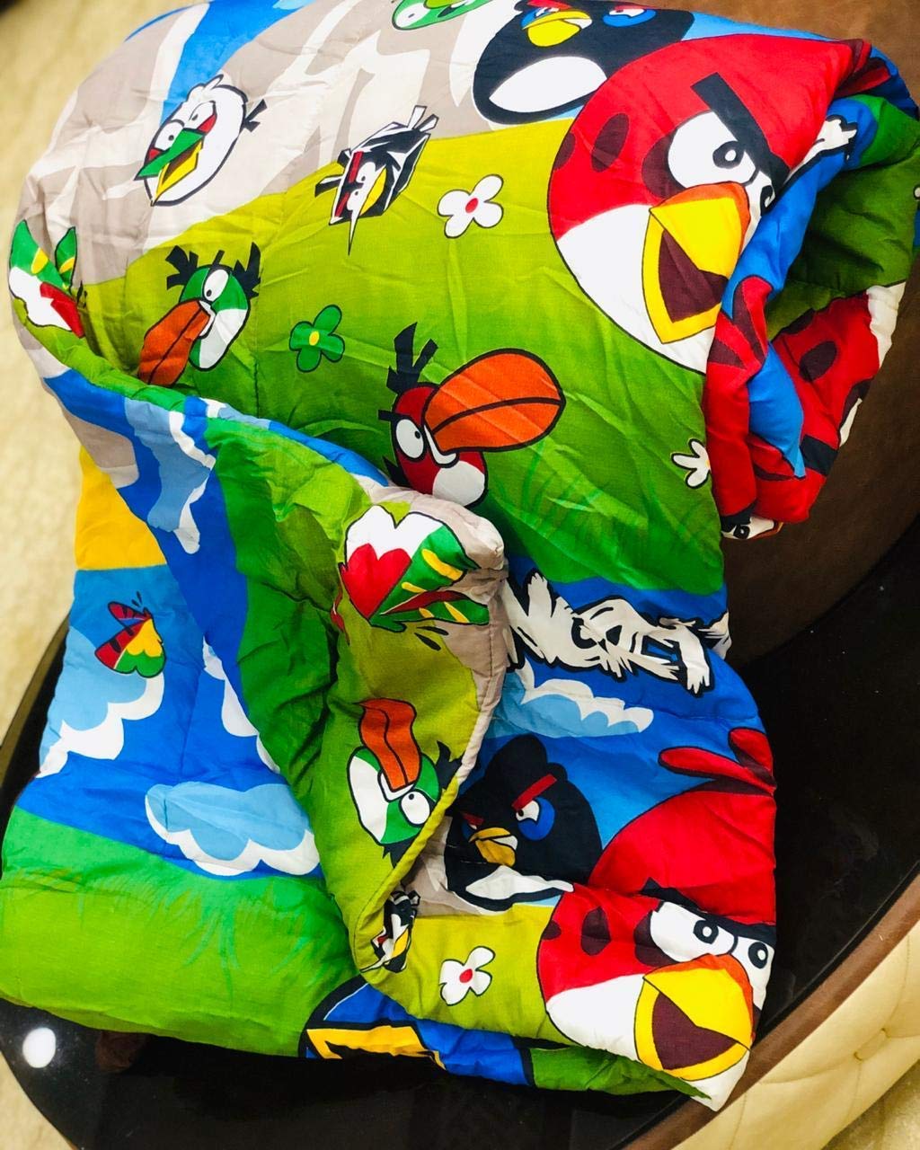 Royal Traders Microfiber Poly Cotton Cartoon Kids dohar only Single Bed Reversible AC Blanket/AC Dohar size140*210 (Single Bed, d 1) 3