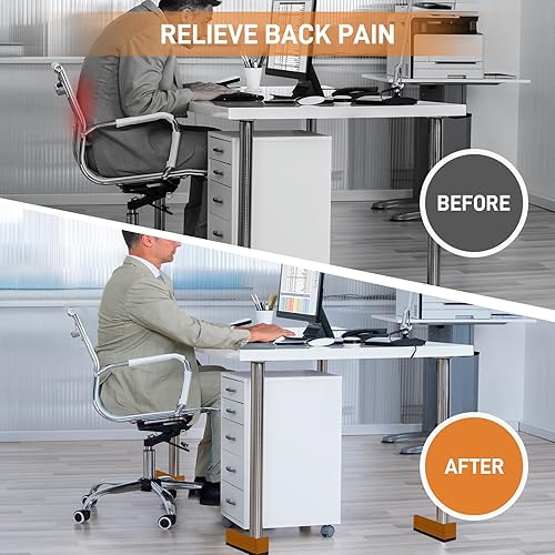 Miniatura 20 de Bed Risers, Furniture Raise Blocks, 2,3 or 4 inch Stilts Heavy Duty for Bed Couch Desk Sofa Table Lifts, Furniture Legs Lifters Support up to 1300