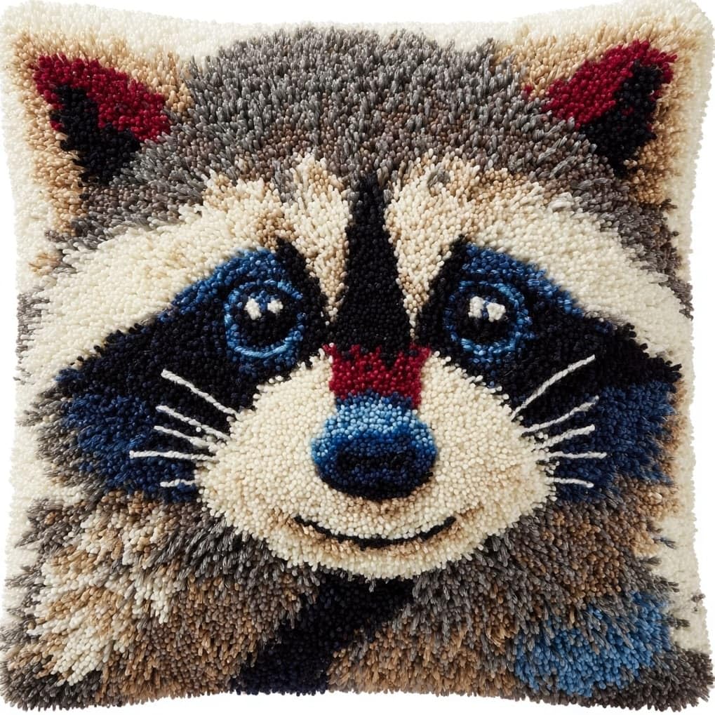 AxiangziK Latch Hook Kits for Adults,Animal Raccoon