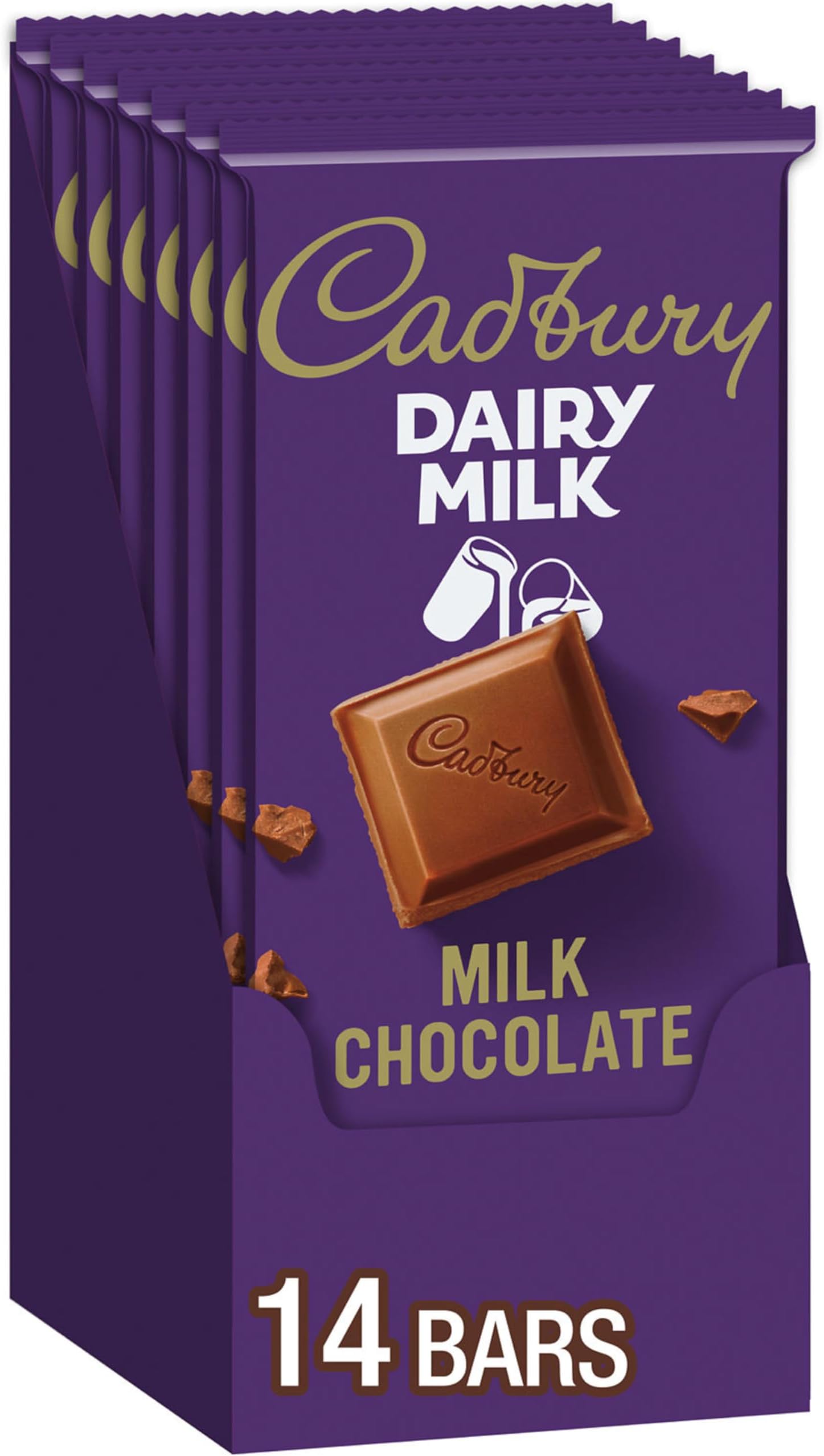 DAIRY MILK Milk Chocolate Candy Bars, 3.5 oz (14 Count)