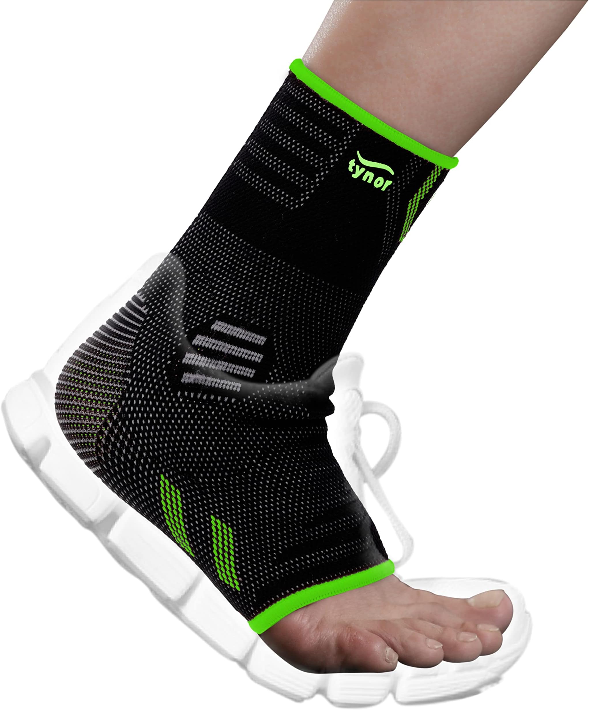 Buy TYNOR Ankle Support Air Pro, Black & Green, Medium, 1 Unit Online at Low Prices in India