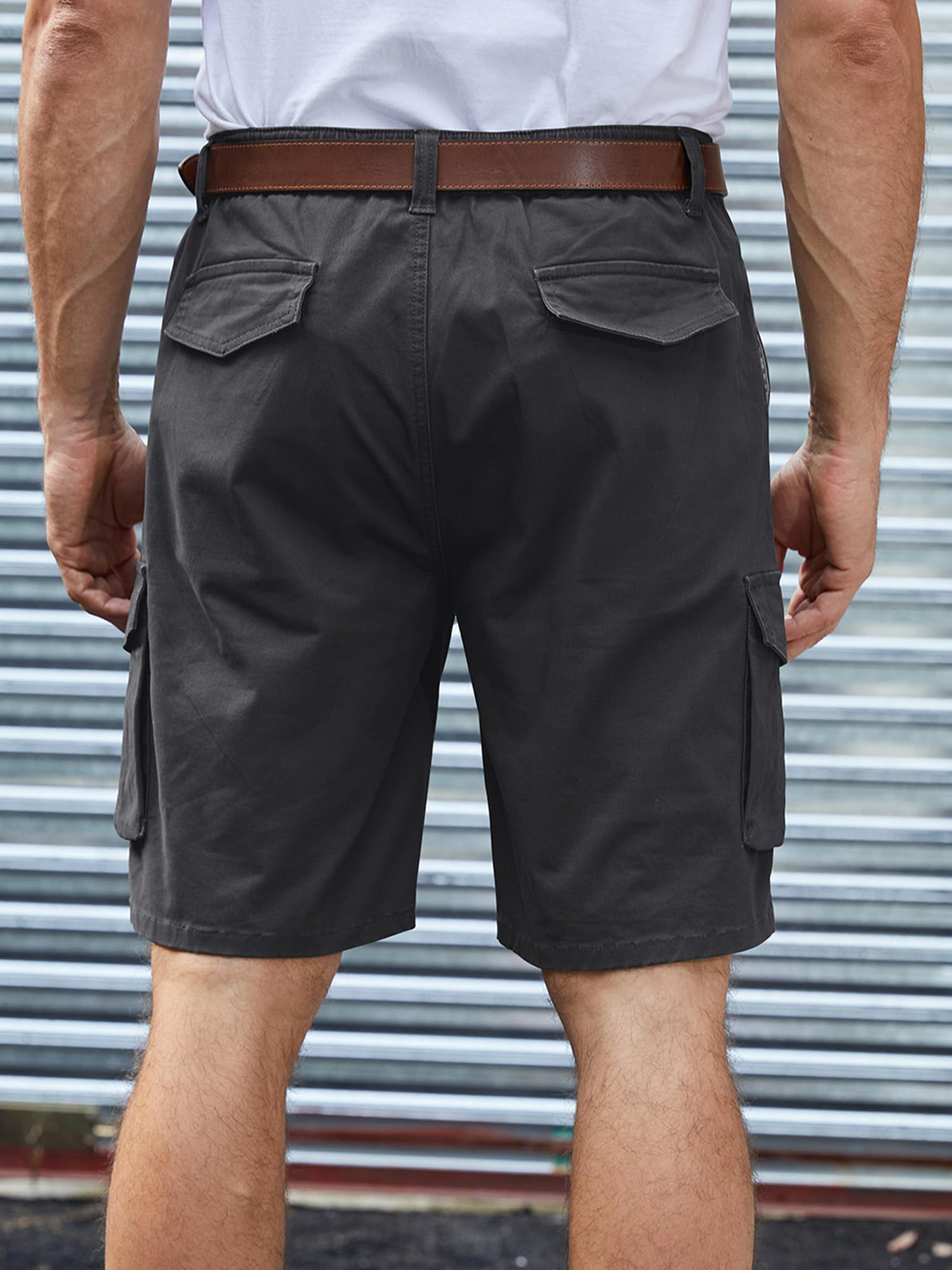 StylSense Kurze Hosen Herren Sommer Baumwolle Cargo Shorts Casual Cargohose Herren Kurz mit 6 Taschen