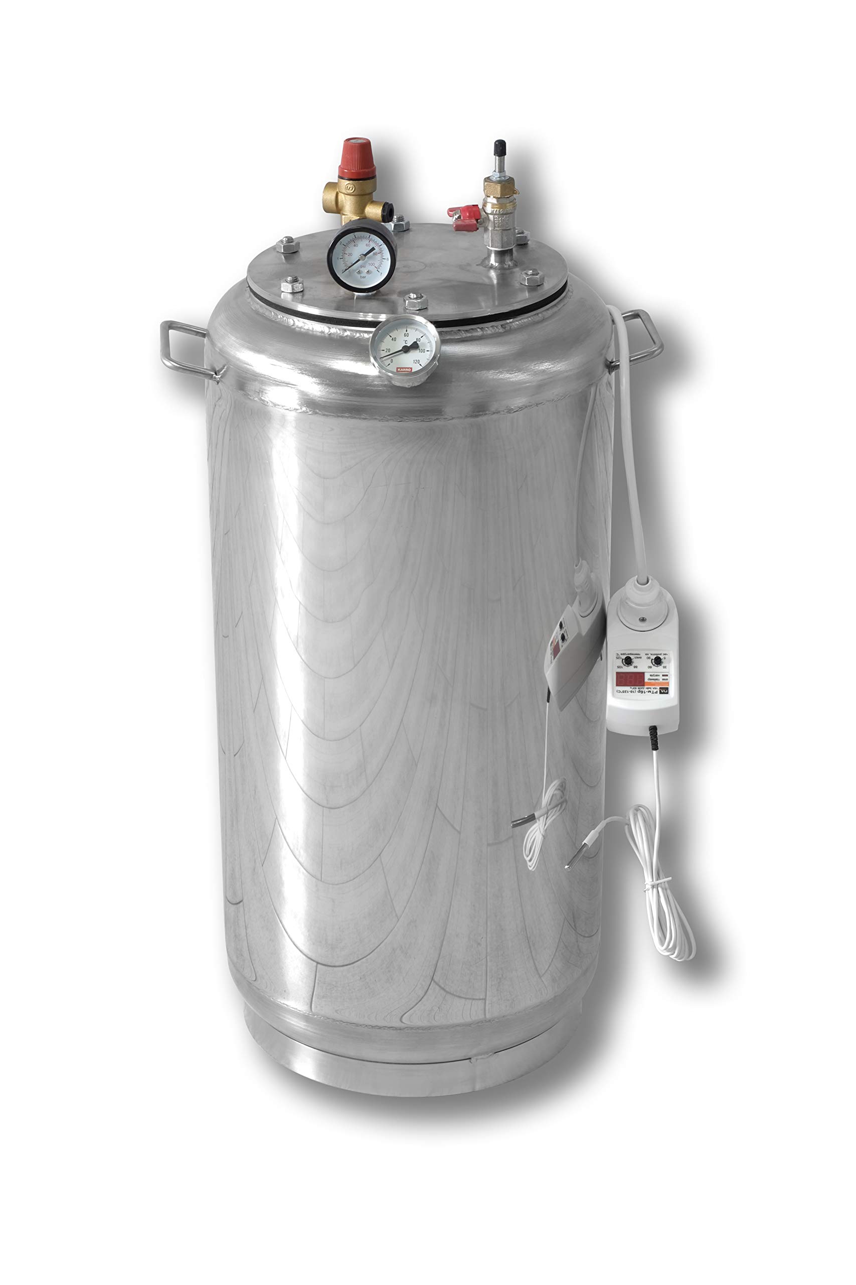 Standart + Acero Inoxidable eléctrica Autoclave – Diseñado para conservar de Productos presupuesto automática de Temperatura y Tiempo Soporte, 32 Gläser 0,5 Liter Oder 21 Gläser 1 Liter