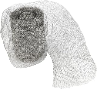Stainless Steel Mesh Fabric Wire Mesh Hole Fill Fabric Fine Wire Mesh Roll Gap Blocker 5 Inch X 40feet