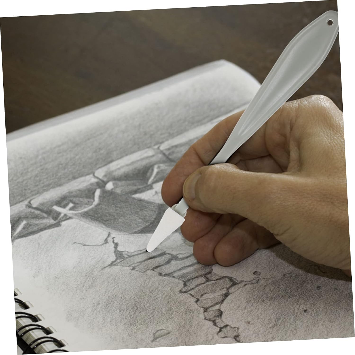 HOMSFOU 1Set Sketch Tools with Tips Blending and Smudging Tools for Drawing Durable and Lightweight Sketch Erasers for Students and Artists for Art Projects