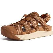 KuaiLu Womens Orthotic Cushion Sandals Closed Toe Breathable Recovery Sport Hiking Beach Water Athletic Shoes Comfortable Arch Support Walking Fisherman Sandal Relief Plantar Fasciitis, Khaki US8.5