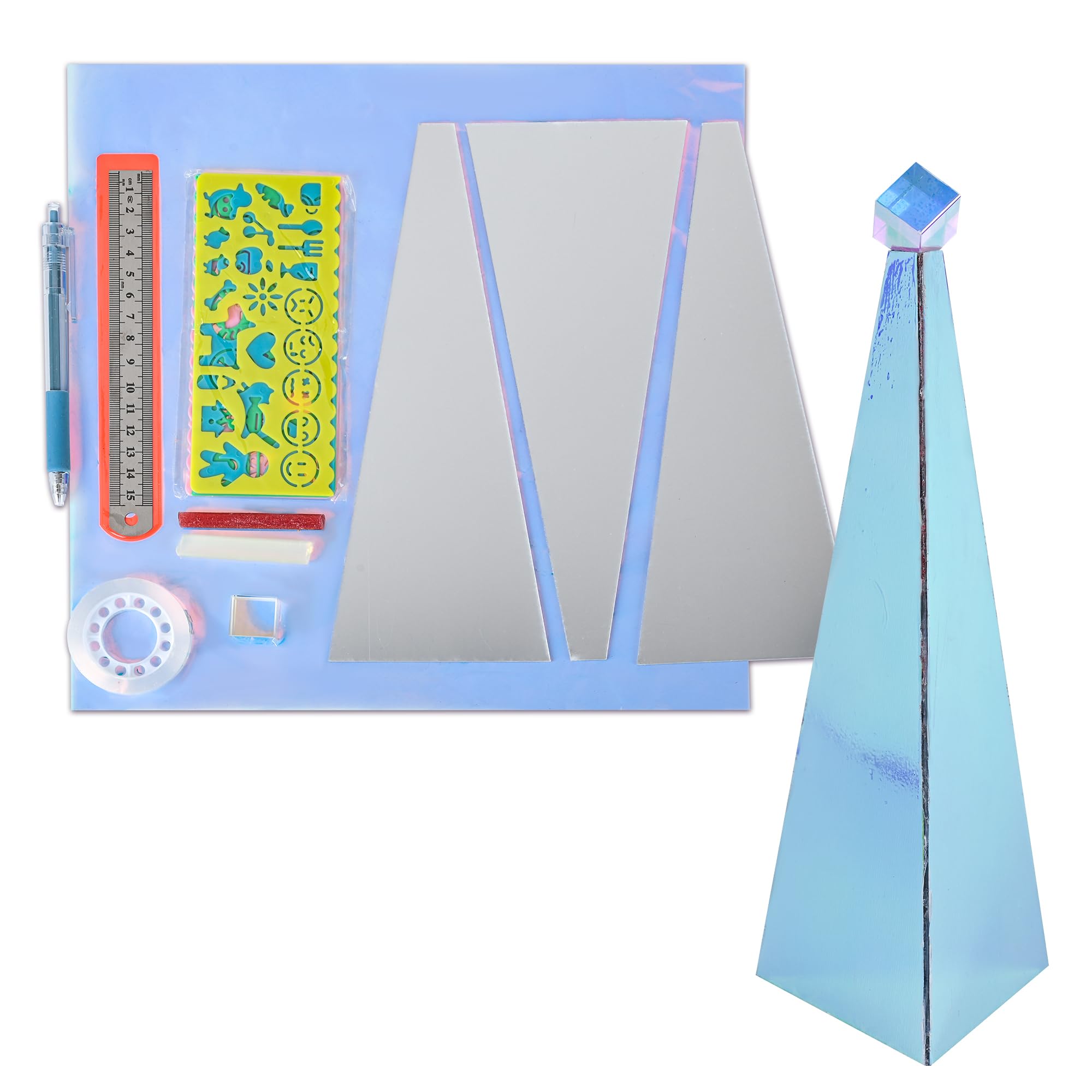 DIY Kaleidoscope Sun Catcher Kaleidoscope kit Mini Cube Prism Kaleidoscope for Adults Parent-Child Handmade Activity Couple Girlfriend Holiday Surprise Birthday DIY Gift