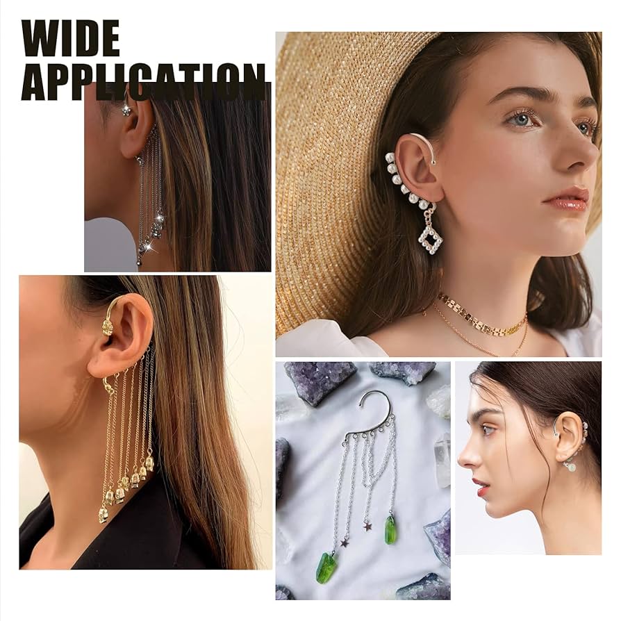 Amazon.com: PH PandaHall 36pcs 3 Colors Dangling Ear Cuff