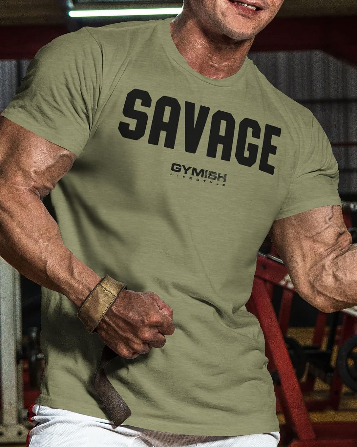Savage Men's Workout Shirt for Men, Gym Funny Deadlift Lifting T-Shirt - Image 2