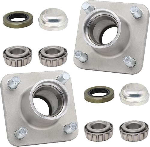 Conjunto de cubo de rueda delantera de aluminio para Club Car DS 1974-2003 Carrito de golf (paquete de 2) OEM 1011892