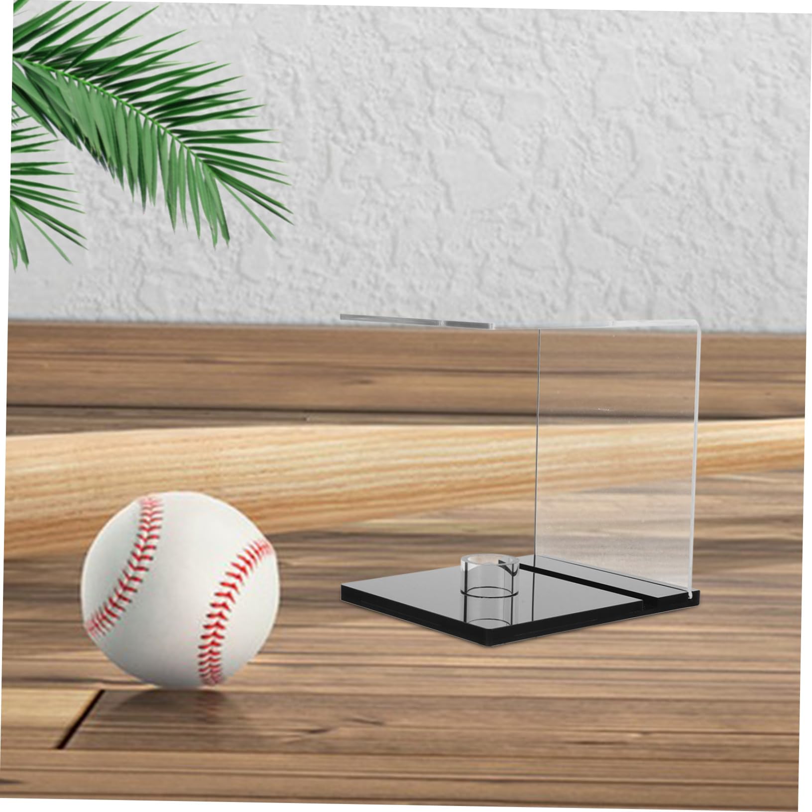 BESTonZON 2piezas Expositor De Cajas De Bolas Transparente Vitrina De Acrílico Forma De Cubo para Exhibir y Conservar Balones De Béisbol y Sóftbol