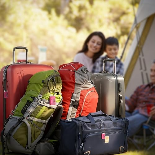 Miniatura 2 de SEPOX Candado de combinación de 4 dígitos reiniciable, cable compacto de acero de vinilo de 7.1 in, bloqueo multiusos para casillero de gimnasio,